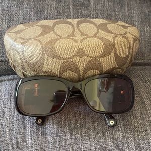 Coach “Bronwen” tortoise sunglass frames